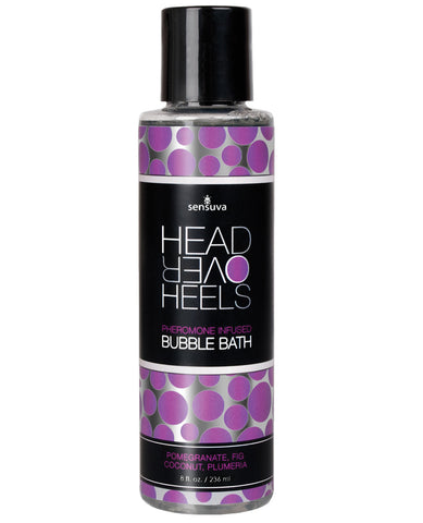 Sensuva Head Over Heels Bubble Bath - 8 oz Pomegranate/Fig/Coconut/Plumeria