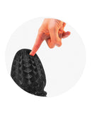 665 STRETCH'R Ripple Butt Plug - XL Black Metallic