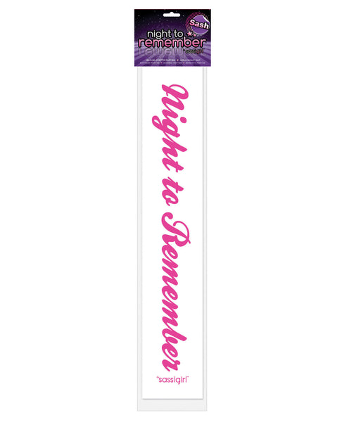 Night to Remember Sash by sassigirl