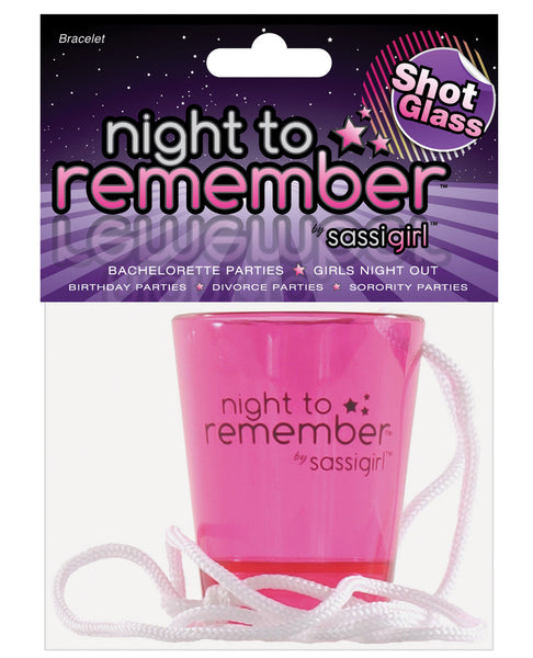 Night to Remember Shot Glass Necklace by sassigirl