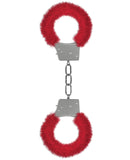 Shots Ouch Beginner's Handcuffs Furry - Red