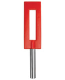 Shots Ouch Leather Gap Paddle - Red