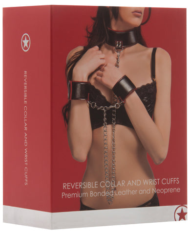 Shots Ouch Reversible Collar & Wrist Cuffs - Red