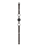 Shots Ouch Breathable Ball Gag w/Denim Straps - Black