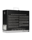 Shots Ouch Diamond Shape Butt Plug Set - Black