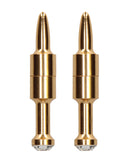 Shots Ouch Diamond Pin Magnetic Nipple Clamps - Gold
