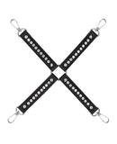 Shots Ouch Diamond Studded Hogtie - Black