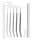Shots Ouch Urethral Sounding Metal Dilator Set