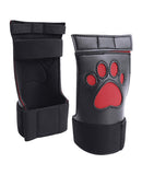 Shots Ouch Puppy Play Puppe Play Paw Cut-Out Gloves - Red