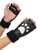 Shots Ouch Puppy Play Puppe Play Paw Cut-Out Gloves - White