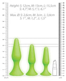 Shots Ouch Butt Plug Set - Glow in the Dark