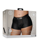 Shots Ouch Vibrating Strap On Boxer - Black XL/XXL
