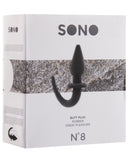 Shots Sono 4" Butt Plug w/Tail #8 - Black