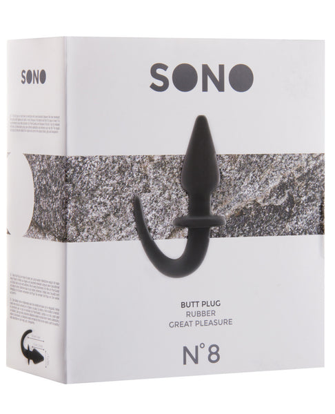 Shots Sono 4" Butt Plug w/Tail #8 - Black
