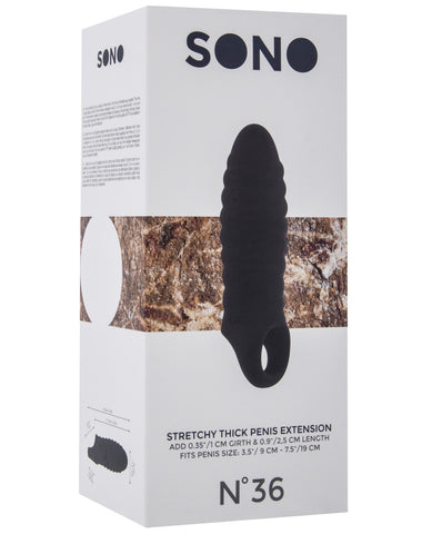 Shots Sono Stretchy Penis Extenstion #36 - Black