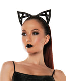 Roleplay Bondage Kitty Ears Black O/S