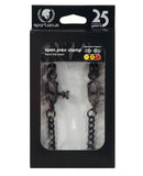 Adjustable Alligator Nipple Clamps w/Black Chain, Bondage Blindfolds & Restraints,- www.gspotzone.com
