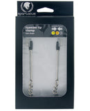 Adjustable Tweezer Clamps w/Link Chain, Bondage Blindfolds & Restraints,- www.gspotzone.com