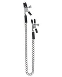 Adjustable Alligator Nipple Clamps w/Link Chain, Bondage Blindfolds & Restraints,- www.gspotzone.com