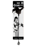 Sex & Mischief Feather Hand Spanker - Black Feathers