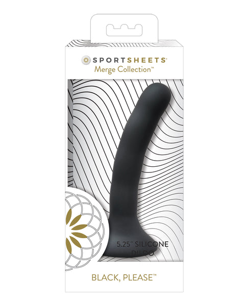 Sportsheets 5.75" Please Silicone Dildo - Black