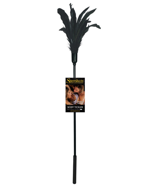 Body Tickler Starburst Feather - Black