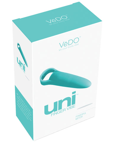 VeDO Uni Vibrating Finger Vibe - Tease Me Turquoise