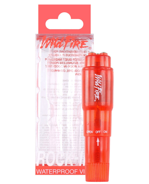 4" Rock-In Waterproof Vibe - Red, Stimulators,- www.gspotzone.com
