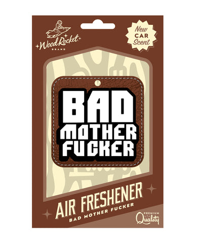 Wood Rocket Bad Mother Fucker Air Freshener - New Car Smell