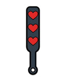 Wood Rocket Sex Toy Hearts Paddle Pin - Black/Red