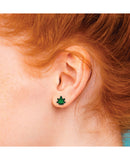 Wood Rocket Weed Earrings