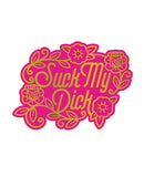 Wood Rocket Porn Suck My Dick Pin - Pink/Gold