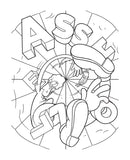 Wood Rocket Suck My Crayon Swear Word Coloring Book