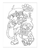 Wood Rocket Who Smokes Weed Coloring Book