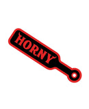 Wood Rocket Sex Toy Horny Paddle Large Pin - Black/Red