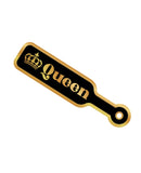 Wood Rocket Sex Toy Queen Paddle Large Pin - Black/Gold