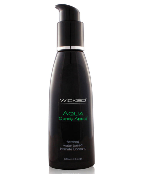 Wicked Sensual Care Collection Aqua Waterbased Lubricant - 4 oz Candy Apple