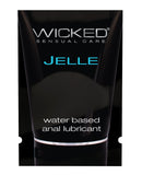 Wicked Sensual Care Jelle Water Based Anal Lubricant - .1 oz Fragrance Free