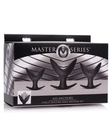 Ass Anchors 3 Piece Silicone Anal Anchor Set