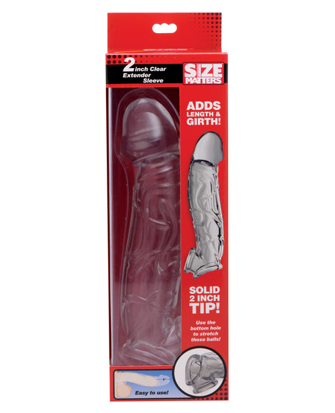 Size matters 2" Extender Sleeve - Clear