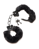 Master Series Cuffed in Fur Furry Handcuffs - Black