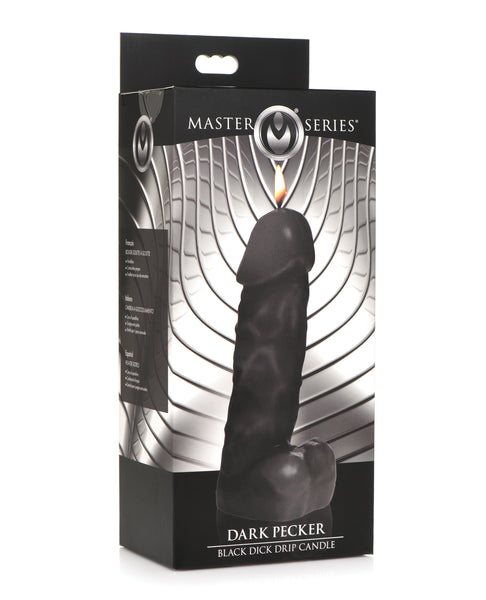 Master Series Dark Pecker Dick Drip Candle - Black