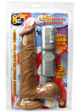 Latin American Whoppers 8in Straight Vibrating Dong With Balls