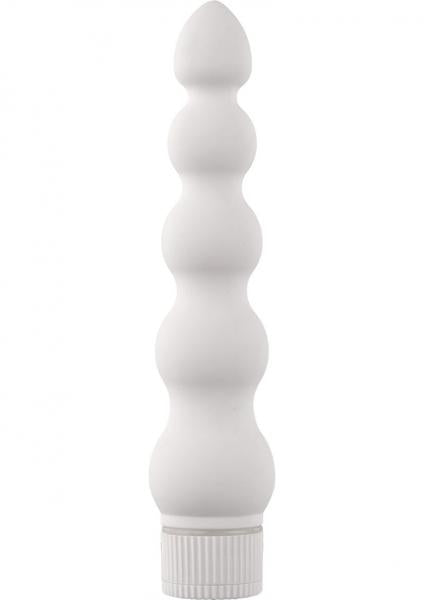 White Nights 7 inches Ribbed Vibrator