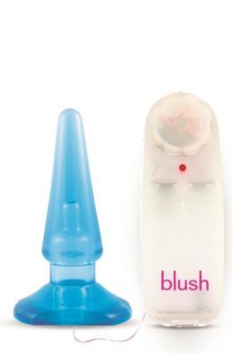 Basic Anal Pleaser Blue Vibrating Plug