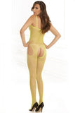 Rene Rofe Industrial Net Suspender Bodystocking O/S