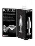 Icicles No 26 Glass Butt Plug Clear