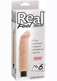 Real Feel Lifelike Toyz No. 6 Beige Vibrating Dildo