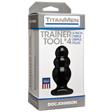 Titanmen Trainer Tool 4 Black Butt Plug