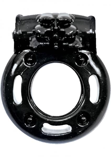 The Macho Stallions Vibrating Cock Ring (black)